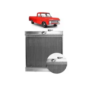 Radiador em Alumínio Tubolar GM C10 6cc + Tampa