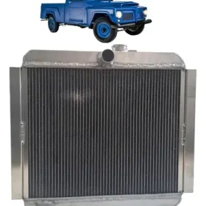 Radiador Rural F75 Willys 6cc Alumínio Brasado + Tampa