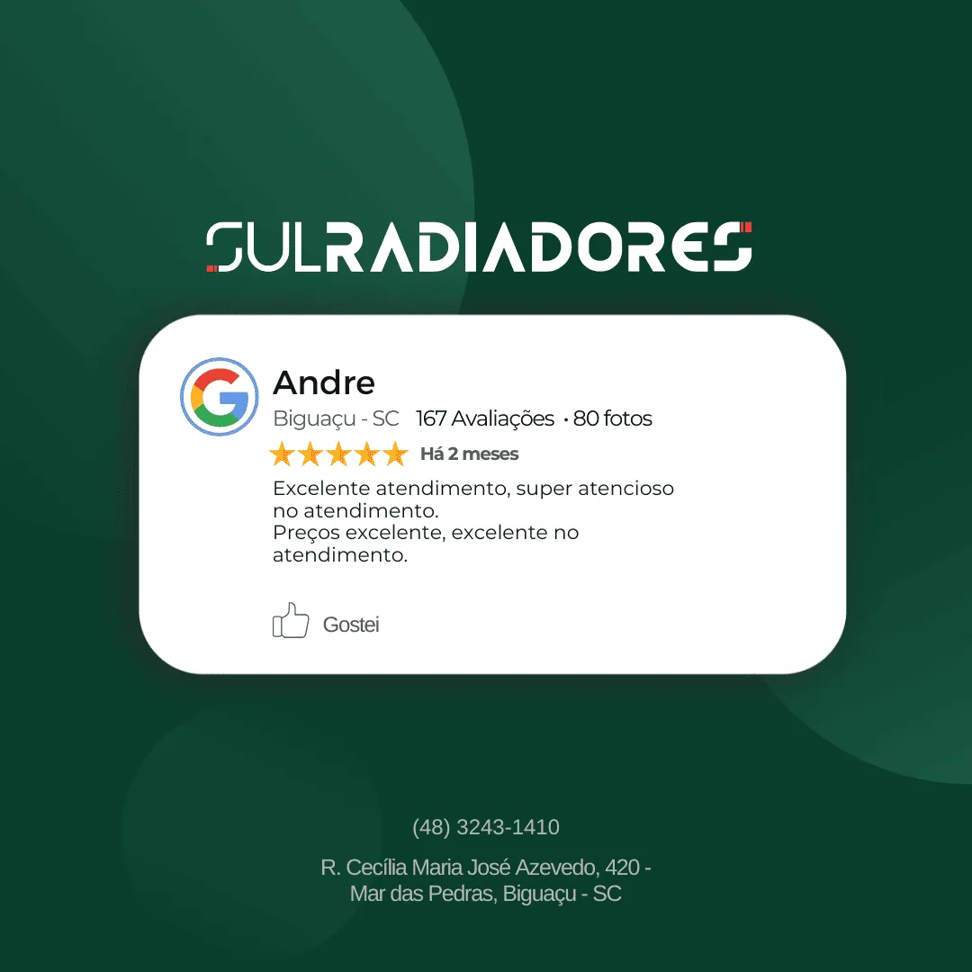Avaliações Sul Radiadores - Andre_2