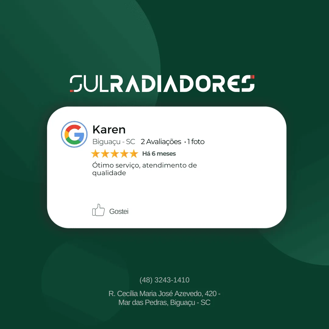 Avaliações Sul Radiadores - Karen_5