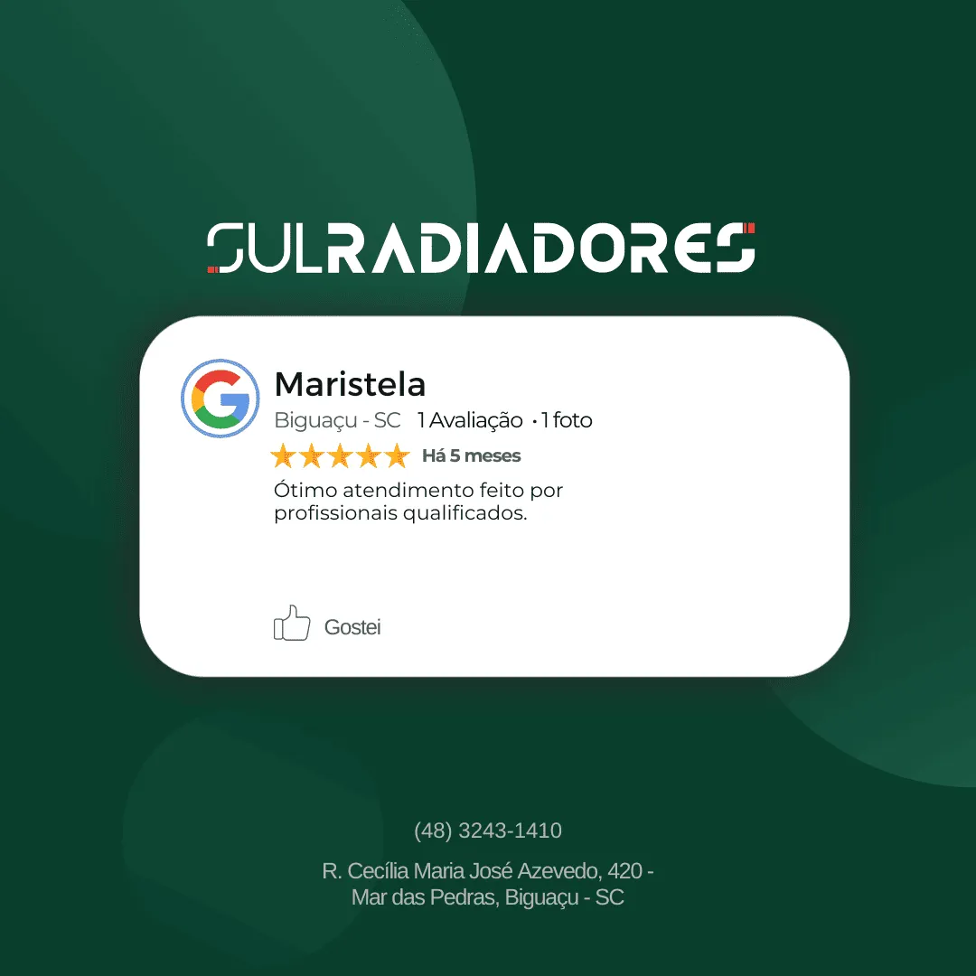 Avaliações Sul Radiadores - Maristela_7